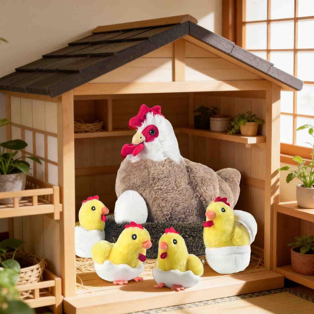 XYHQYB Peluche de pollo 9 en 1, juguetes de pollo de peluche para n...