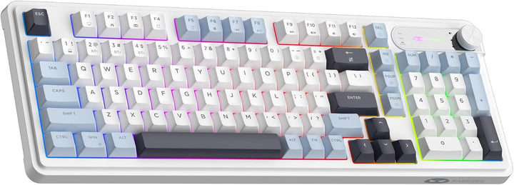 MageGee GK960 Teclado inalámbrico, 98 teclas trimodo BT\/2.4G\/tecl...