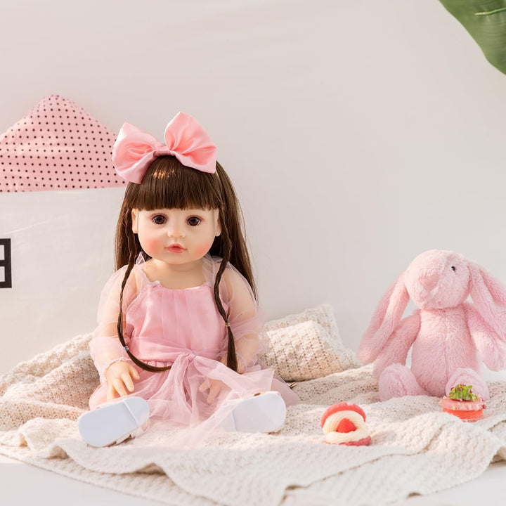 PUAMUBUA Muñecas Reborn de 22 pulgadas, muñeca realista de bebé niñ...