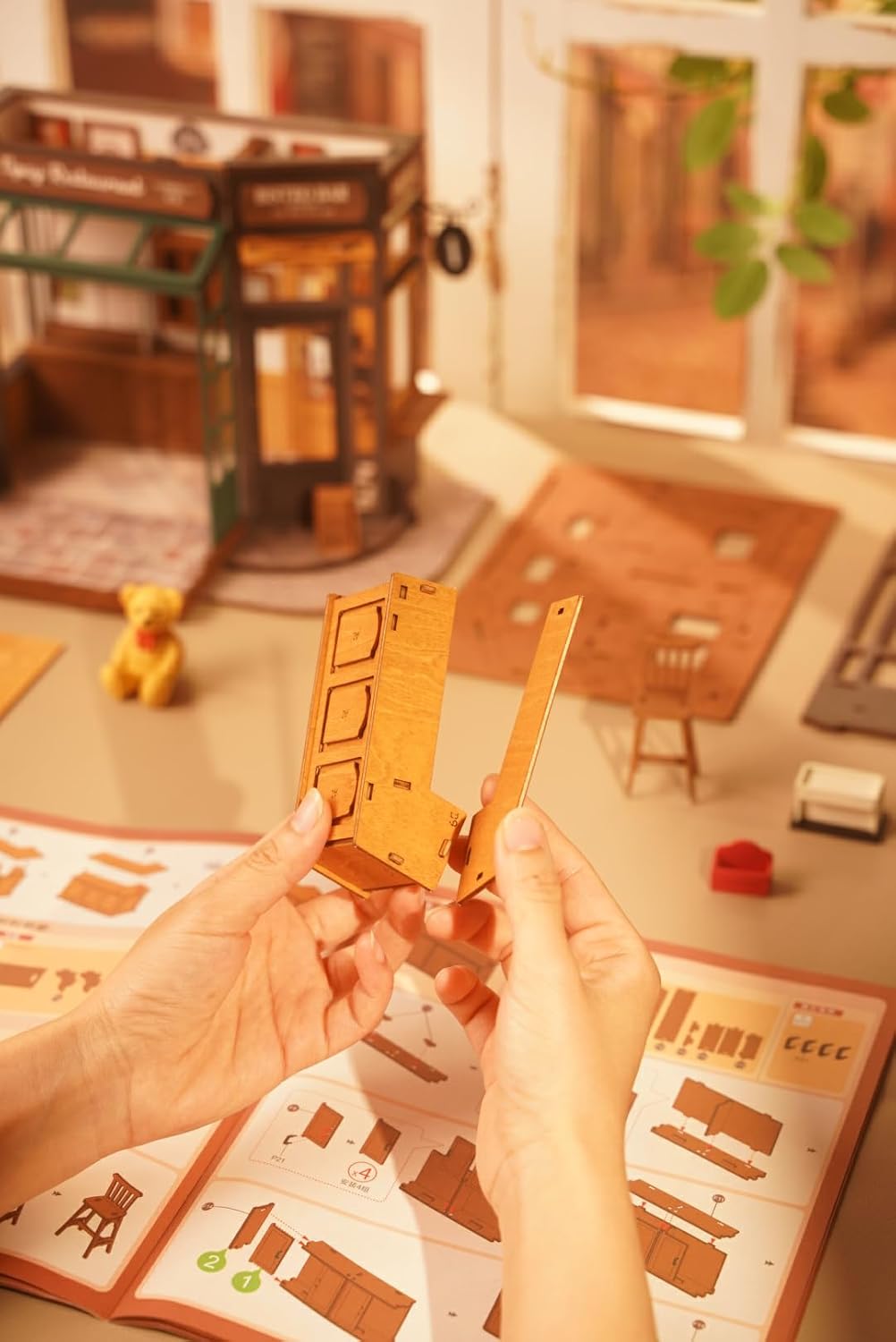 Rowood - Kits de manualidades en miniatura para casa de muñecas para