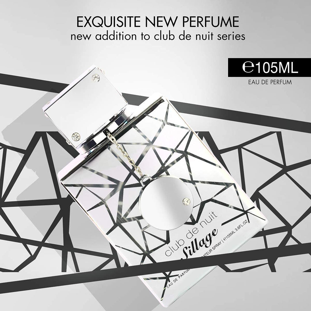 Armaf Club De Nuit Sillage - Eau de Parfum en espray unisex, 3.6 onzas