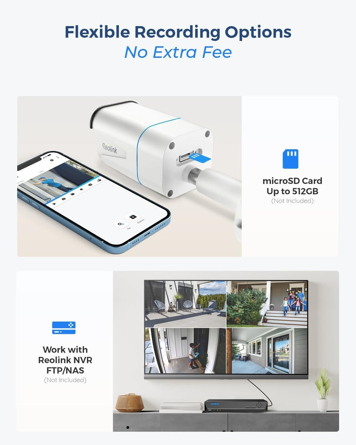 REOLINK RLC-811A - Cámara de seguridad con cable IP PoE 4K - FoV de...