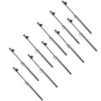 CZC AUTO Medidor de presión de neumáticos, pie recto, resistente, portabrocas de doble cabezal, medidor de aire de servicio automático, 10-150 PSI, 100-1000 KPa para camión, automóvil, caravana,