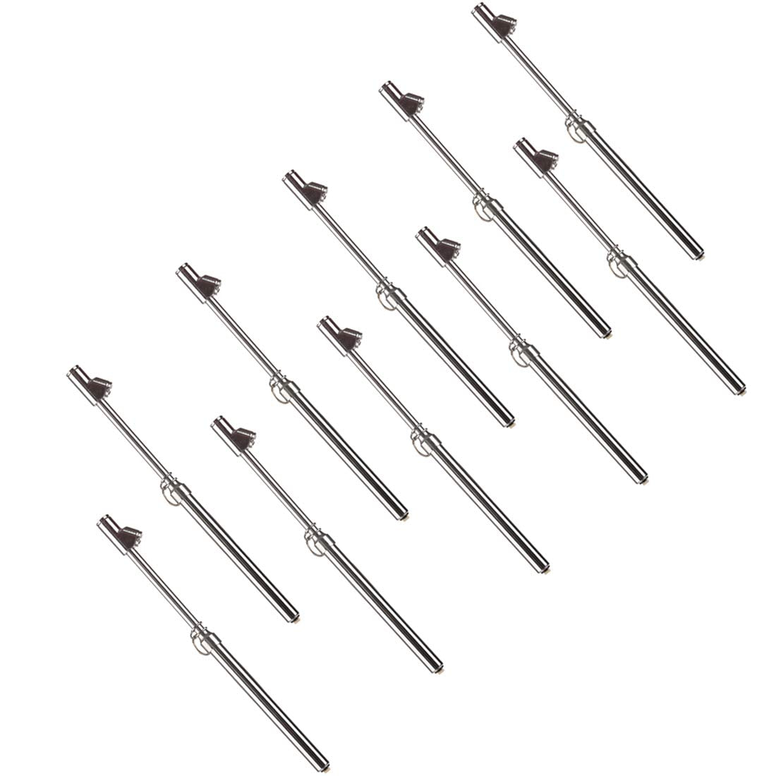 CZC AUTO Medidor de presión de neumáticos, pie recto, resistente, portabrocas de doble cabezal, medidor de aire de servicio automático, 10-150 PSI, 100-1000 KPa para camión, automóvil, caravana,