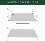 FXW TitanNest Cama Elevada para Perro Mediano, a prueba de masticación y con enfriamiento
