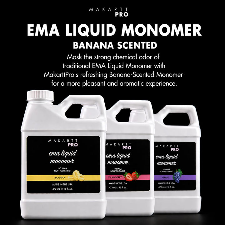 MakarttPro Monómero acrílico perfumado con sabor a plátano 16oz \u2...