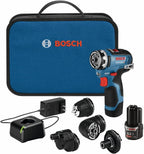 Bosch GSR12V-300FCB22 12V Max Taladro/Driver Sistema Flexiclick 5 en 1