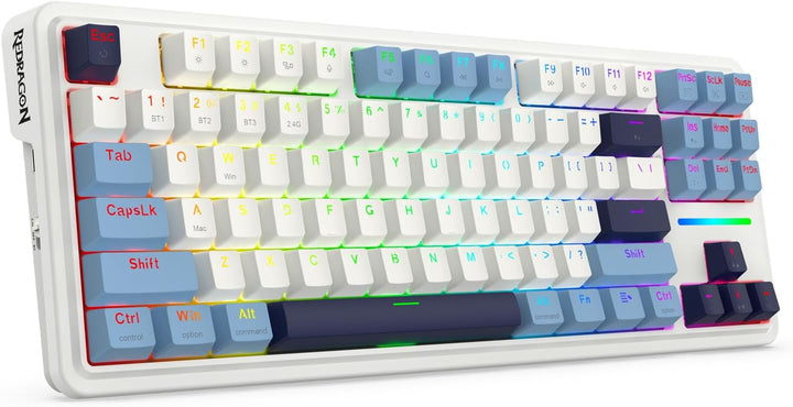 Redragon K728 PRO 80% Teclado para juegos inalámbrico con junta RGB...