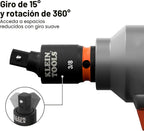 Klein Tools 65148HD KNECT Juego de llaves de impacto profundas y poco profundas, unidad de 3/8 pulgadas, SAE y métrico, juego de herramientas de 44 piezas, destornillador de impacto