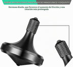 Giroscopio giratorio de metal de precisión, bien hecho de acero inoxidable, giro de larga duración que supera los 8 minutos, juguete de escritorio EDC, equilibrio perfecto, fácil de usar