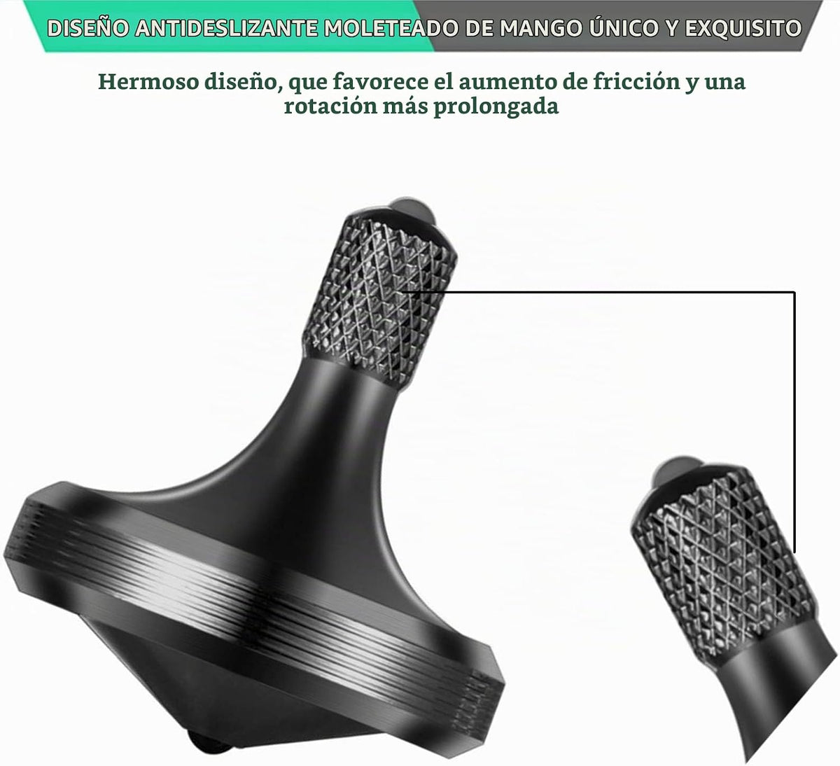 Giroscopio giratorio de metal de precisión, bien hecho de acero inoxidable, giro de larga duración que supera los 8 minutos, juguete de escritorio EDC, equilibrio perfecto, fácil de usar