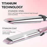 Rozamor Plancha plana profesional de titanio con placas flotantes d...