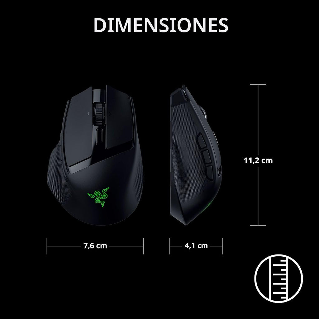 Razer Basilisk Mobile Portátil Ergonómico Ratón Inalámbrico para Ga...