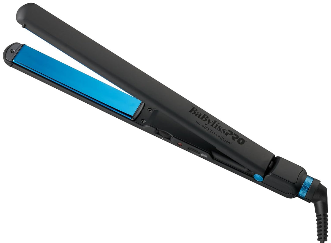 BabylissPRO Nano Titanium Ultra-Thin Hair Straightener, Professiona...