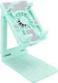 Sorandy Sorandyuqpazfx71c-13 - Radiador de teléfono celular con ventilador de refrigeración, soporte de teléfono de escritorio con luz RGB, compatible con Android, todos los teléfonos móviles (verde),