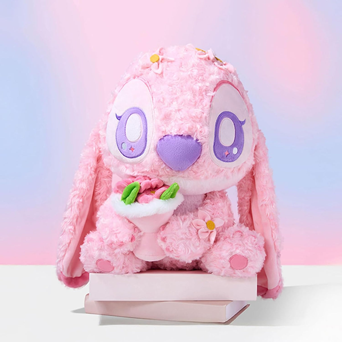 MINISO Disney Angel Stitch - Peluche de 15 pulgadas, juguete de Lilo