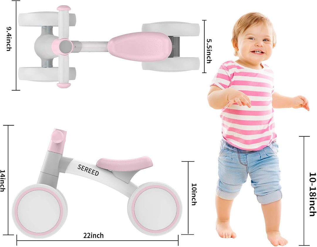 SEREED - Bicicleta de equilibrio para bebés de 1 año, niños