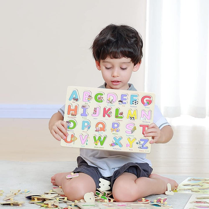 GRINNNIE - Rompecabezas Montessori de madera para niños de
