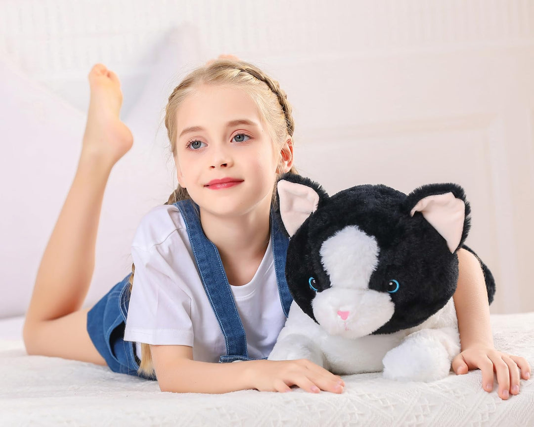 Wepop Animales de Peluche con Peso de 5 Libras, Peluche de Gato Gra...