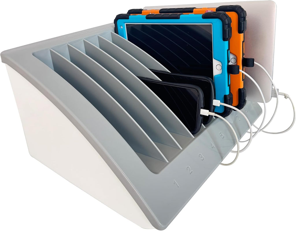 Estación de carga para portátiles y tabletas para 8 dispositivos