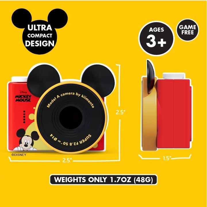 Cámara digital mini de Mickey Mouse para niños, videocámara para ni...