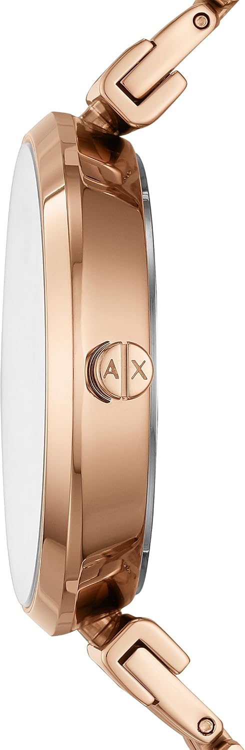 Armani Exchange A|X Reloj para Mujer, Reloj de Acero Inoxidable de Tres Manecillas para Mujer