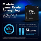 Intel® Procesador de escritorio Core™ Ultra 5 245K 14 núcleos (6 nú...