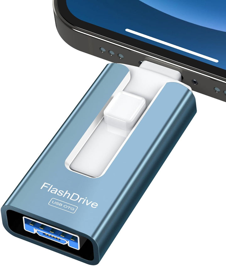 Unidad flash USB de 256 GB para teléfono y almohadilla, memoria USB...