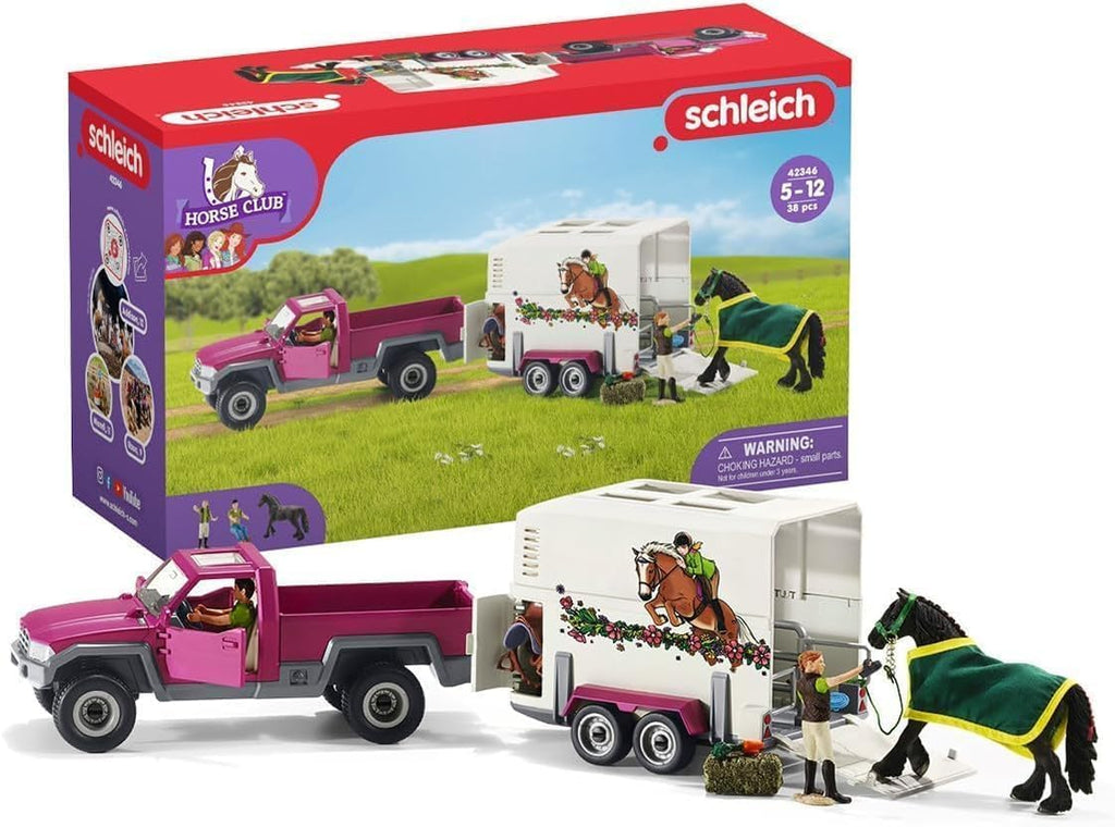 Schleich Horse Club - Juego de caballos de 38 piezas, camión y remolque - 5