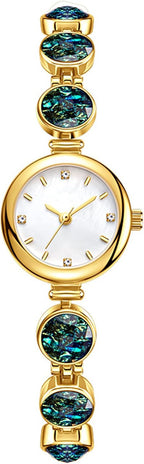ADSBIAOYE Relojes de mujer de lujo vintage con cristales y diamantes, reloj de pulsera para damas, reloj de moda de vestir, reloj de cuarzo de pulsera, acero inoxidable, resistente al agua, reloj de