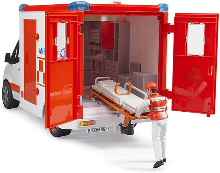 Bruder 02676 MB Sprinter Ambulancia con controlador y