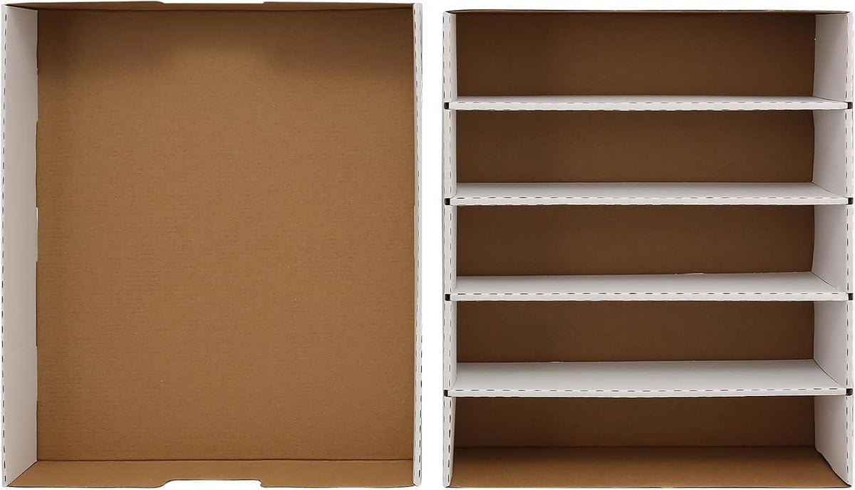 Caja de almacenamiento de 5 filas – Monster Box con capacidad para 3950 tarjetas para organización, adecuada para deportes y tarjetas coleccionables (paquete de 2 – grande)