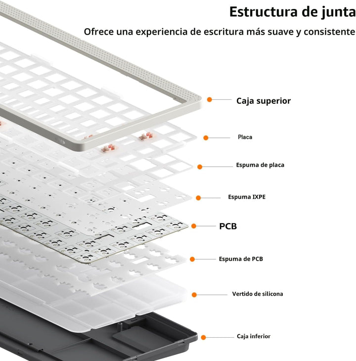 nuphy Node75 Teclado Mecánico Inalámbrico, Teclado Personalizado de...