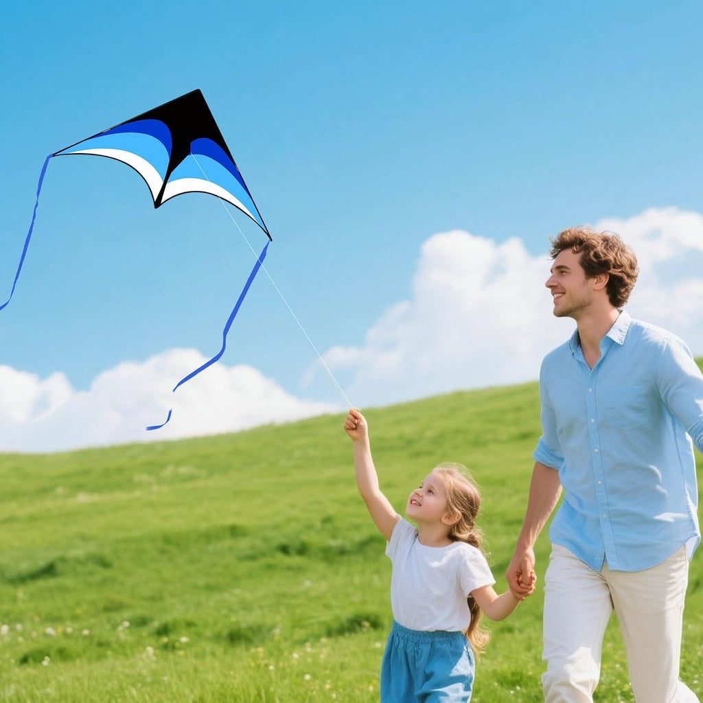 Mint's Colorful Life - Cometa Delta para niños y adultos, cometa extremadamente fácil de volar, las mejores cometas para principiantes