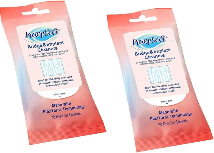 Proxysoft Hilo dental para puentes e implantes 2 paquetes \u2013 En...
