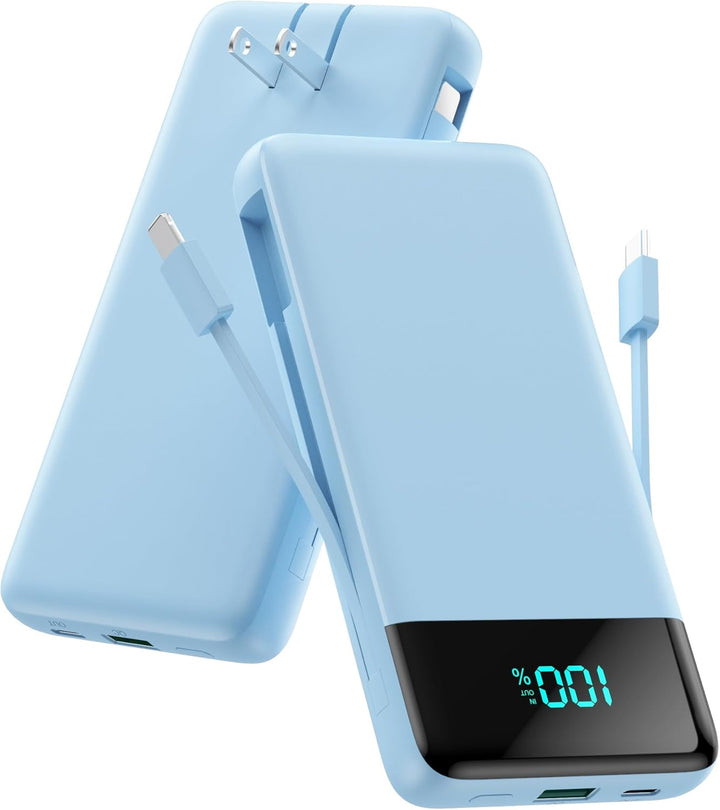 Cargador portátil para iPhone, banco de energía delgado de 13800 mA...