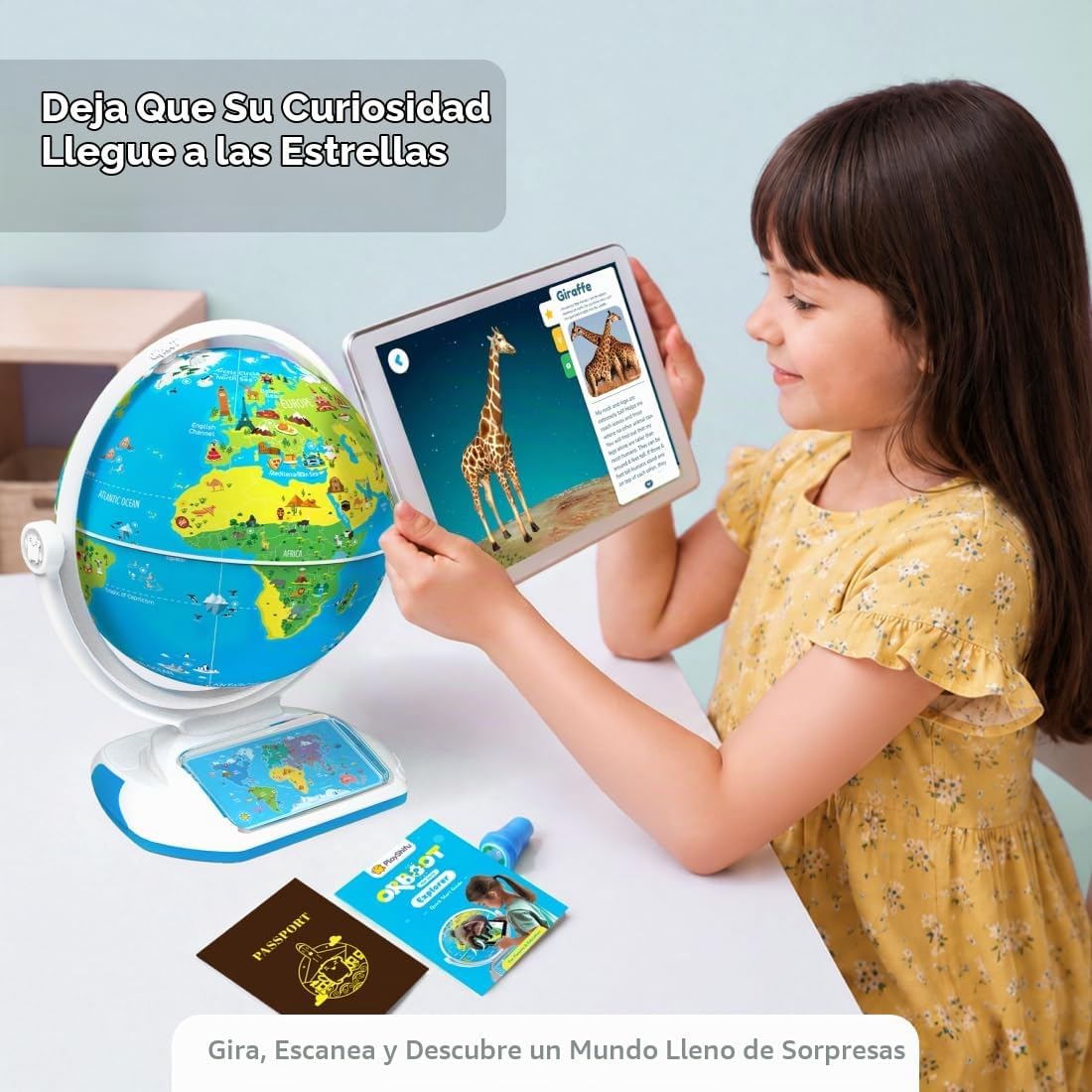 PlayShifu Orboot Earth Explorer - Globo AR interactivo para niños a partir de 4 años | Más de 400 maravillas, más de 1000 hechos | Modo constelación, juegos y lápiz óptico mágico | Juguete educativo