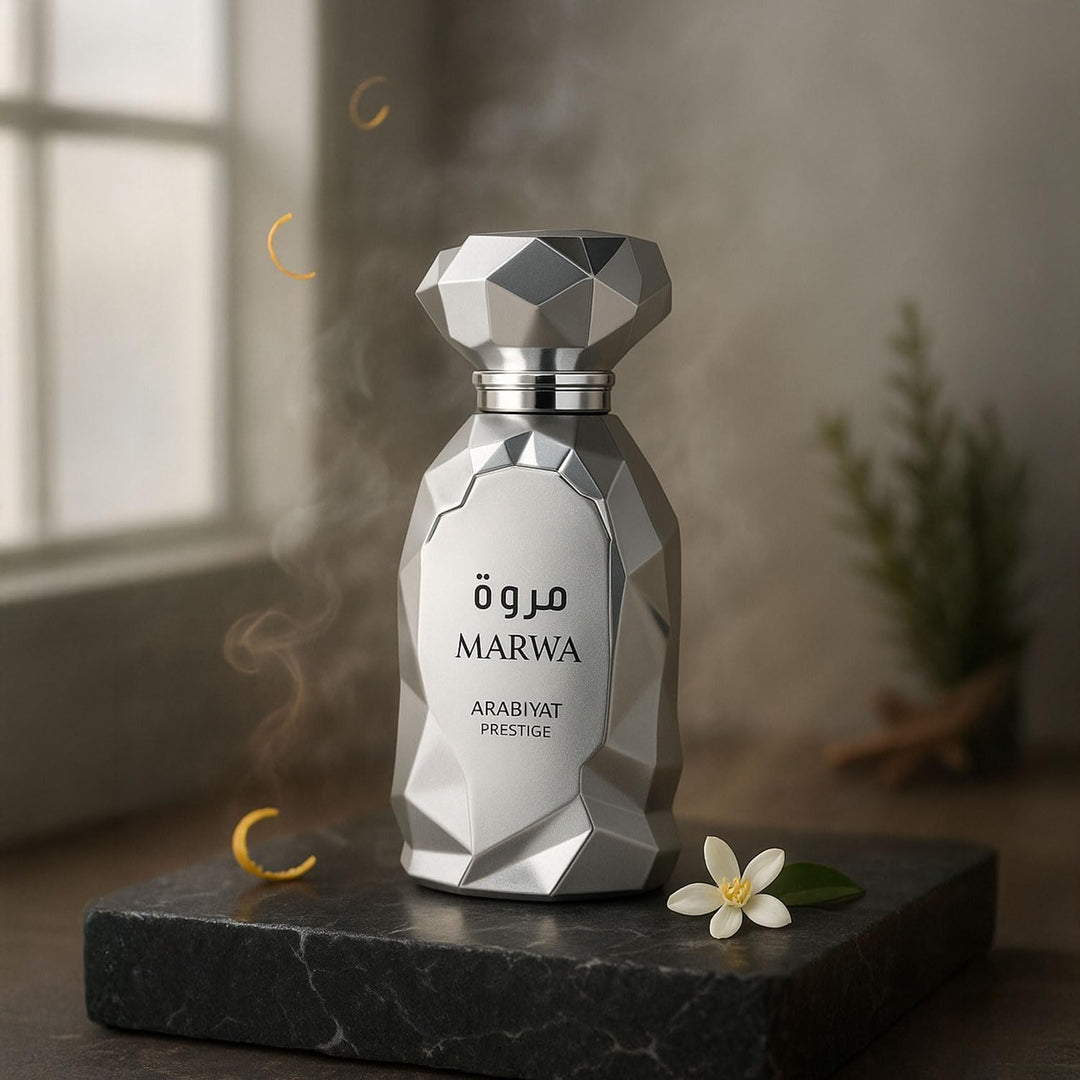 my perfumes Arabiyat Prestige Marwa Eau de Parfum, 3.4 fl oz, plata...