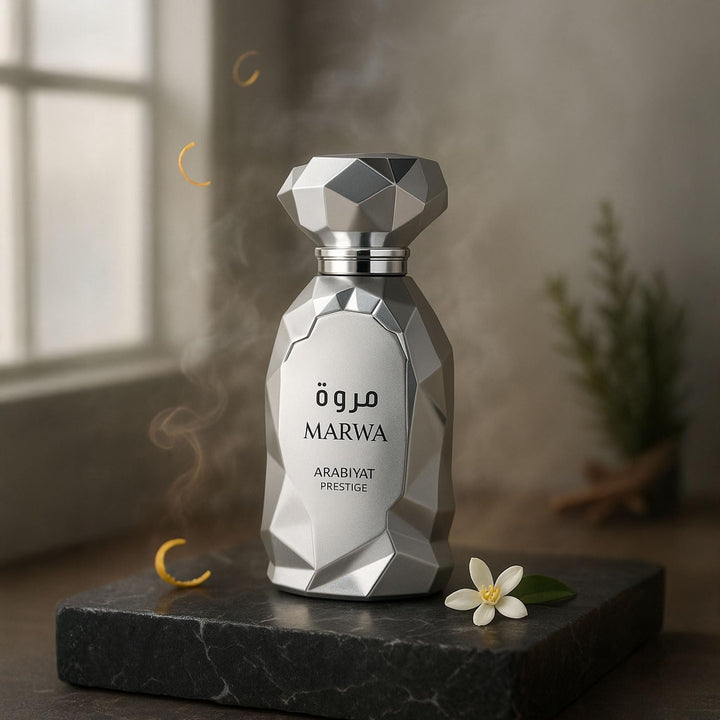 my perfumes Arabiyat Prestige Marwa Eau de Parfum, 3.4 fl oz, plata...
