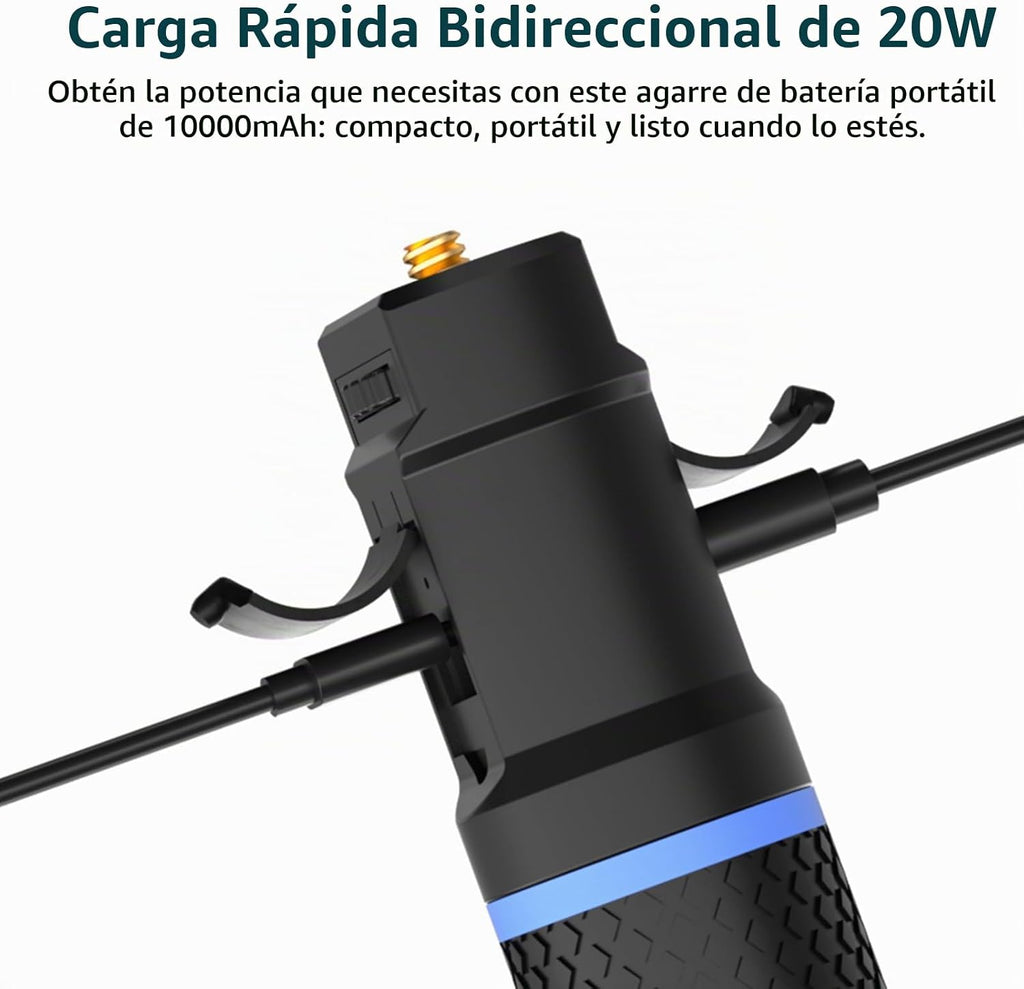 Newmowa Carga rápida del apretón del trípode del banco del poder 10000mAh