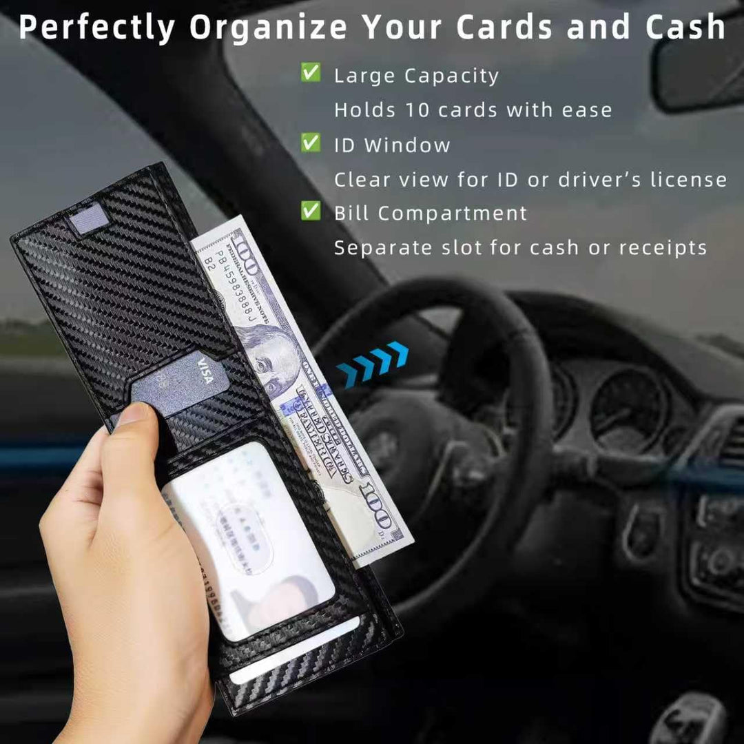TOPFORGES Cartera para hombre, bloqueo RFID, billetera inteligente...
