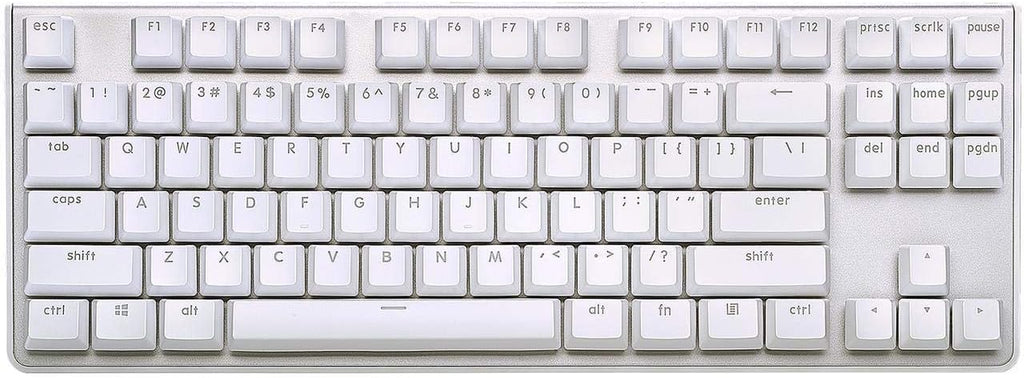 G.SKILL USB KM360 Teclado mecánico profesional sin teclado numérico, Cherry MX Red, tecla ABS de doble inyección, (blanco)