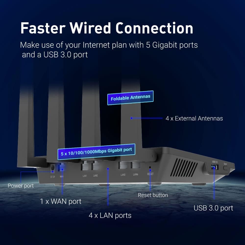 GL.iNet GL-AX1800(Flint) Router WiFi 6 - Router de Internet inalámb...