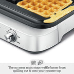 Breville BWM604BSS Smart Waffle Maker, 4 Slice, Acero Inoxidable Cepillado
