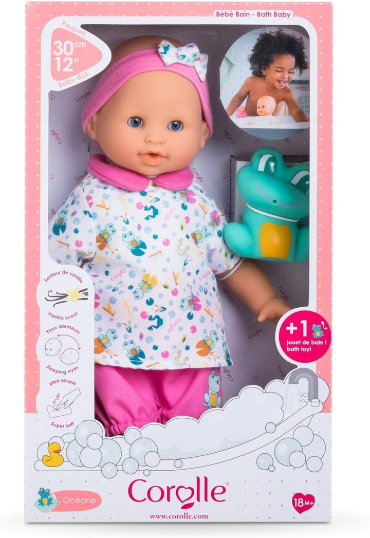 Corolle Bébé Bath Oceane 12\u201D Muñeca bebé niña con juguete de r...