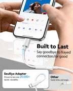 Adaptador USB C a conector de auriculares de 3.5mm para iPhone 15/16 Pro/Max, Dongle DAC de audio de alta resolución, convertidor de cable auxiliar de 3.5mm para Samsung Galaxy, iPad