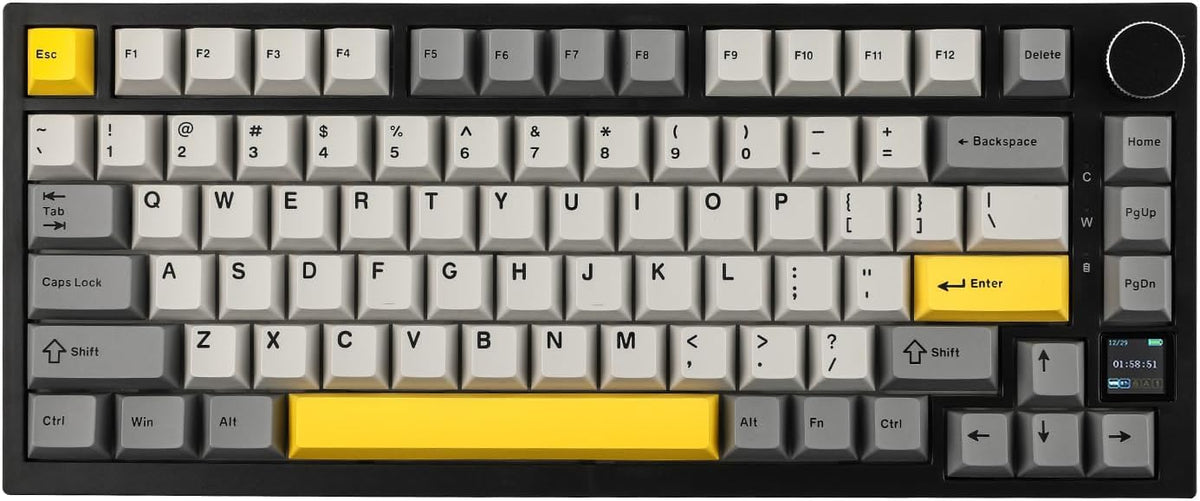 EPOMAKER Ajazz AK820 Pro Teclado mecánico inalámbrico 75% con panta...