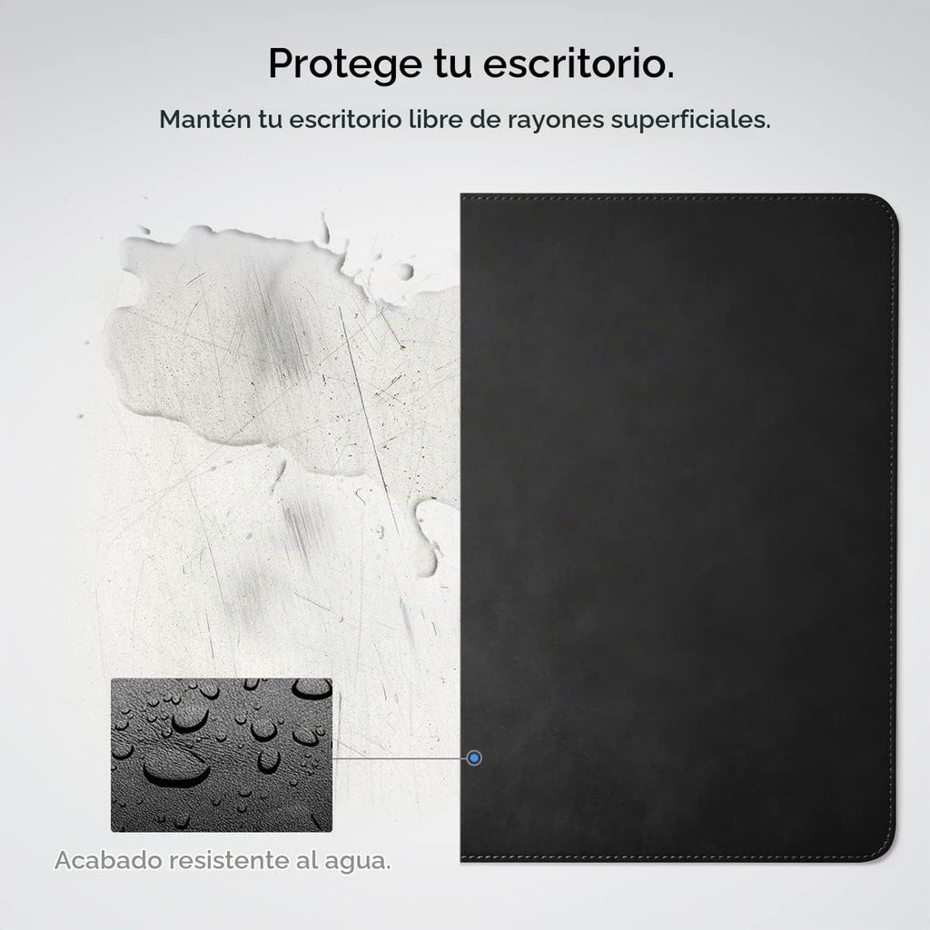 Spigen Almohadilla de escritorio de piel sintética con imanes de cable