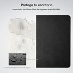 Spigen Almohadilla de escritorio de piel sintética con imanes de cable