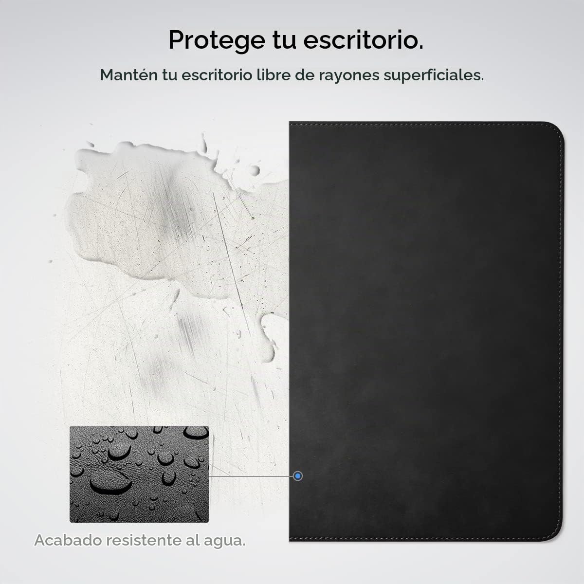 Spigen Almohadilla de escritorio de piel sintética con imanes de cable